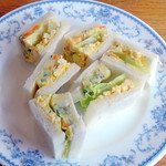 チャウ - ポテトサラダと玉子サンドイッチ630円