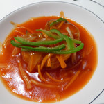 中国料理 「王朝」 - 鯛の甘酢あんかけ（特注）