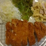 洋食亭かつ貴 - 名水ポークかつ定食　大盛(税込み1300円)