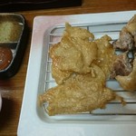 Bokusa- No Daidokoro - 鶏皮のカリカリ焼き と、純けい(ヒネ)