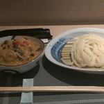 弓 - グリーンカレーつけうどん