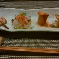創作料理と京野菜のびすとろ キザノ - 「前菜盛り合わせ」