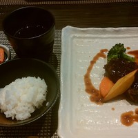 創作料理と京野菜のびすとろ キザノ - ステーキ（一切れ食べちゃいました）