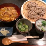 そば処やま本 - 『ミニ親子丼&ミニざる蕎麦』定食 860円