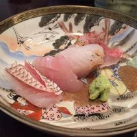 あそび割烹 さん葉か - お造り：五島の姫魚（ひめじ）・きじはた・武鯛・真鯛