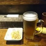 室蘭やきとり 今昔 - クーポンでファーストドリンク無料になりました