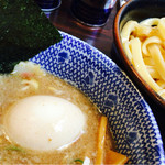 Tsukemeniwa - 味玉つけ麺（平打ち麺並）