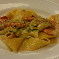 Ristorante IL FIGO INGORDO - パッパルデッレ　赤エビ　ズッキーニ