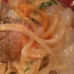 D'ORO - 冷製カルボナーラのアップ