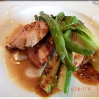 セヴレ39 - 2016・7・17　メイン　肉料理　豚ロースのグリエ　マスタードソース