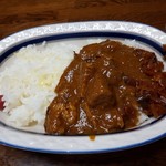 欧風カレー インディラ - 【2016/7】ビーフカレー(辛口)全量投入