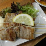 立呑み きむらや - 豚バラ串焼き