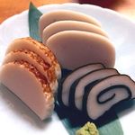 元禄 - 板わさ三種盛り￥950　2016.7.15