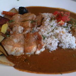 グリルチキンのカレー