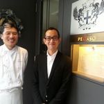 リストランテ ペガソ - 山本シェフと原田マネージャー