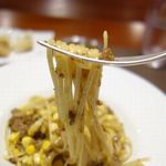 リストランテ ペガソ - 十勝ハーブ牛とトウモロコシのボロネーゼ メッツエリングイネ