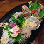 刺し盛り一人前＋カワハギ