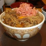 すき家 - 牛丼たまごセット 450円