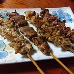 鳥料理 おかだ - 串焼き盛り合わせ　4本