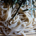 そば処　長尾根 - ホシの入った、平打ち。