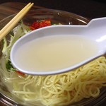 Japanese Soba Noodles 蔦 - H.28.7.17.昼 スープリフト(蔦監修 冷し塩ラーメン 498円税込)