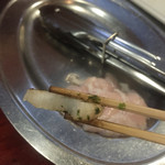 蛤亭 - 2016年7月中旬 食べかけですみません。『山芋』がホクホクして美味いです。