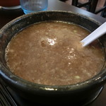 麺屋 航 - お出汁で割って完食！