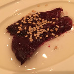 笹組 調整 - 鮪の血合いのごま油（2016年7月）