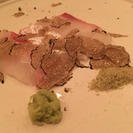 笹組 調整 - 真鯛のトリュフ添え（2016年7月）