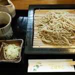 蕎麦切り　こばやし - 辛味大根蕎麦950円。2016.07.18
