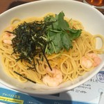 カフェ ド クリエ - 海老とカラスミのオイルパスタ