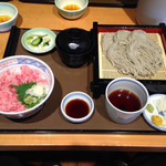 Wataya - ネギトロ丼と蕎麦セット
