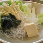 銀座しゃぶせん - 野菜盛合せ