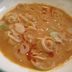 銀座しゃぶせん - 胡麻だれ　薬味をたっぷり入れると旨い