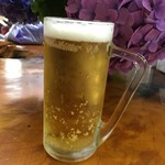 のんびり温泉 - 小ジョッキビール