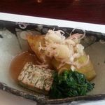 割烹 新多久 - 丸茄子煮