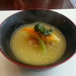 割烹 新多久 - 南蛮キビの摩り下ろし椀