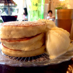 53778622 - パンケーキ プレーン バニラアイス添え（950円）