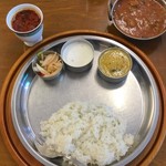 ふんだりけ - 2016.07 マトンカレー　ライス半分　ラサム