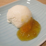 小料理 すず乃 - 梅酒入りレアチーズケーキ