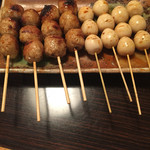 Yakitori Koubou - これ全部で240円‼️♪( ´▽｀)
                        団子つくね、うずら卵 各30円 半額ってステキ〜✨