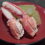 桜川 - お通し　　　　　　　　冬瓜と蟹の煮もの