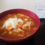レストラン駒岡 - スープしっかり濁ってます。