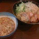 らーめん 陸 - つけめん大盛・肉増し・味玉子