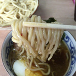 裏サブロン - コシのある麺にスープも良く絡みます。