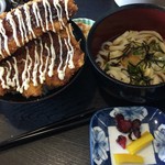 こだま食堂 - ソースカツ丼マヨネーズ＋ぶっかけうどん