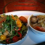 やさいの王様 銀座店 - ランチ盛り付け例