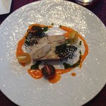 ラシェット M - 2016年6月：ランチコース(\2800+税)…前菜はジャガイモのテリーヌ　アンチョビソースがけを選びました