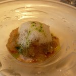 レストラン コバヤシ - 岩牡蠣のゼリー寄せ　カレー風味