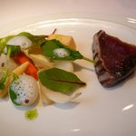 レストラン コバヤシ - 季節野菜とスモークカツオ